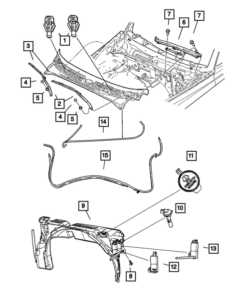 Windshield Wiper and Washer Systems for 2003 Dodge Durango #0
