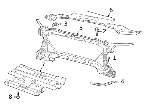 Radiator Support for 2023 Ram 3500 #0