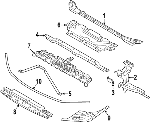 Radiator Support for 2022 BMW 430i Gran Coupe #0