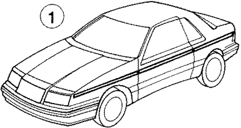 Stripe Tape for 1988 Chrysler LeBaron #0