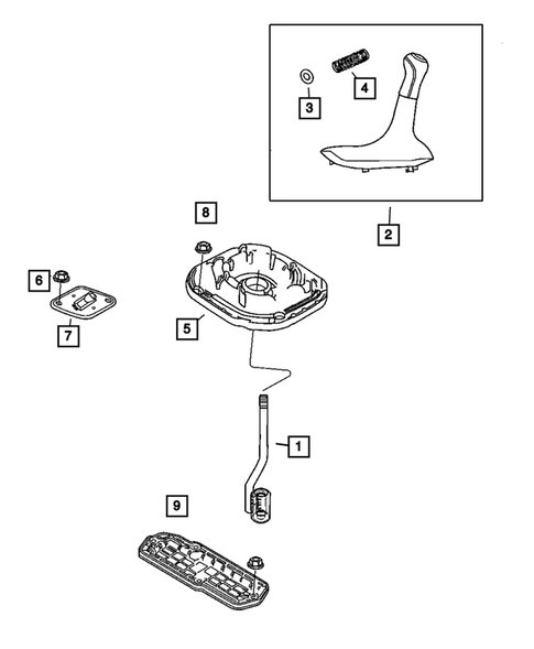Gearshift Controls for 2004 Jeep Liberty #0