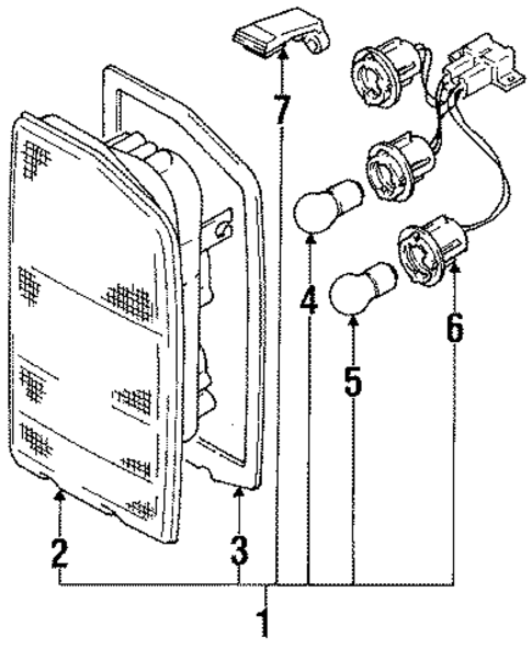 Rear Combination Lamps for 1996 Suzuki Sidekick #0