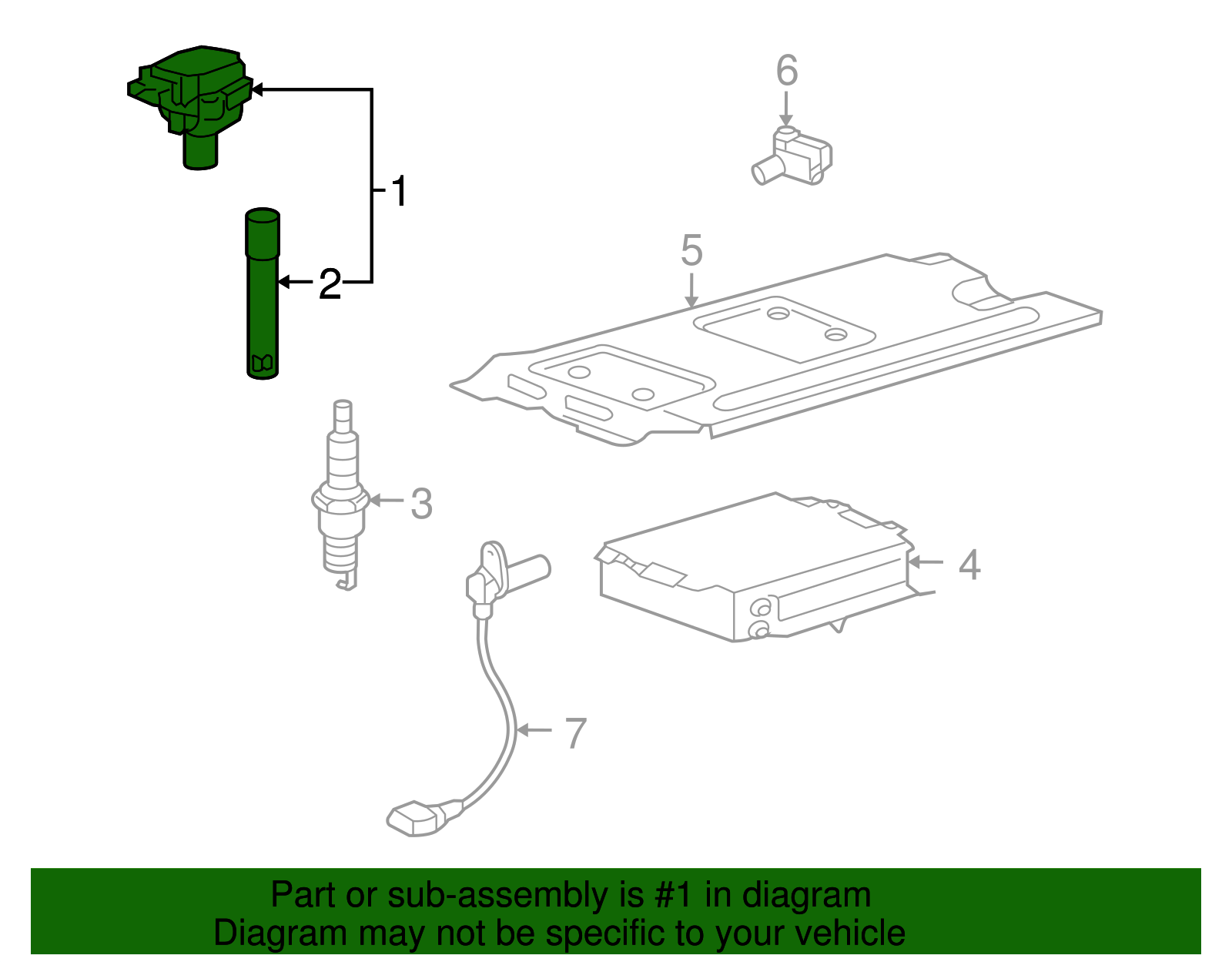 Ignition Coil - Porsche (9A1-602-104-07)