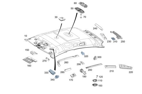 Headliner for 2024 Mercedes-Benz AMG&reg; GT 53 #0