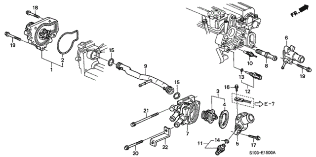 Water Pump - Sensor for 2000 Honda CR-V #0