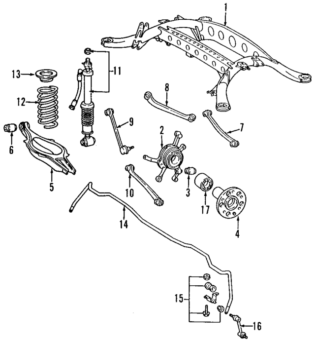 1403507206 - Suspension: Lower Control Arm for Mercedes-Benz Image