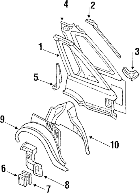 Quarter Panel for 1984 Nissan Stanza #0