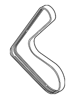 NCC7740AD - : Supercharger Belt for Jaguar: Vanden Plas, XJ8, XJR, XK8, XKR Image