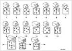61361388910 - Vehicle Electrical System: Relay, Make Contact, Turquoise Blue for BMW Image