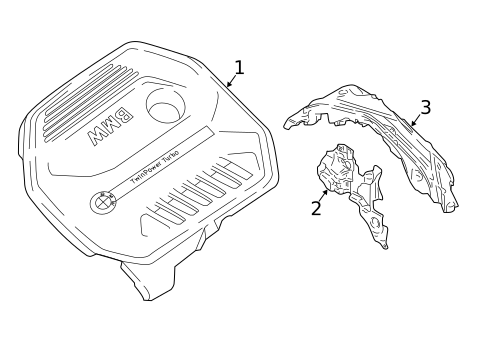 Engine Appearance Cover for 2017 BMW 740e xDrive #0