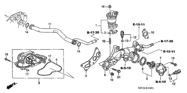 Water Pump - Sensor ('05-) for 2005 Honda Pilot #0