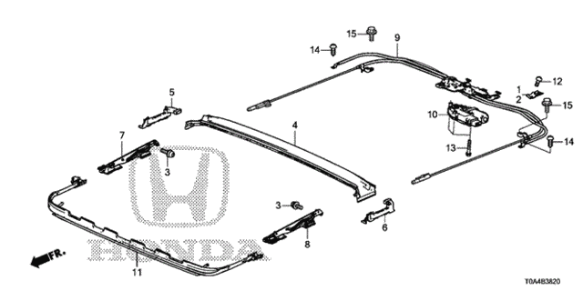 Roof Slide Components for 2016 Honda CR-V #0
