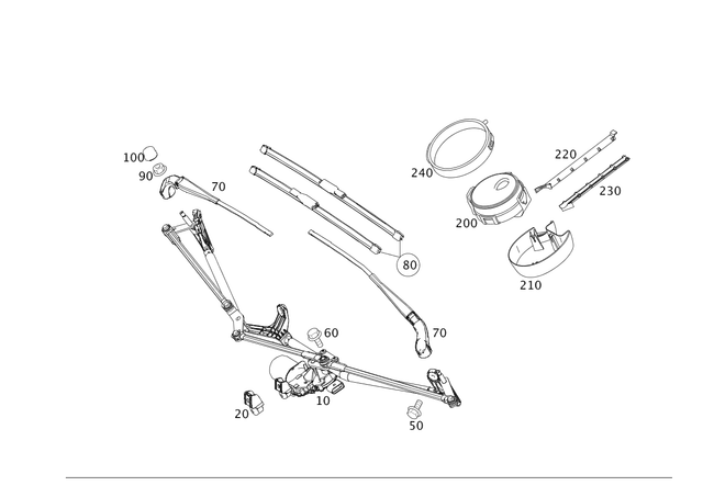 4518200045 - : Parts Kit, Wiper Blade for Smart: Fortwo Image