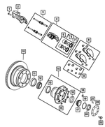 68578000AA - Brakes: Disc Brake Pad Spring Kit for Mopar Image