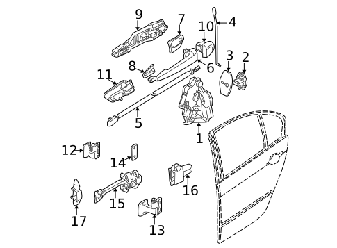 Lock & Hardware for 2001 BMW 325xi #2
