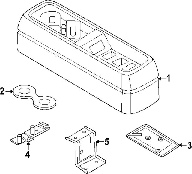 969657JA0A - Body: Cup Holder for INFINITI: QX80 Image