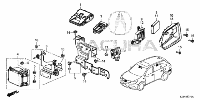 Radar - Camera - BSI Unit (1) for 2014 Acura MDX #0