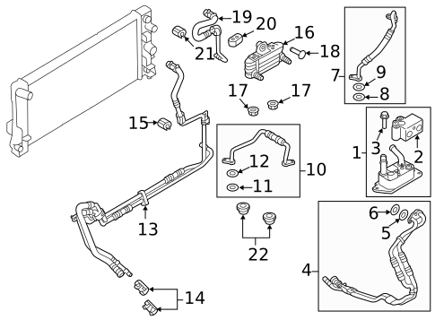 Trans Oil Cooler for 2012 Ford Edge #0
