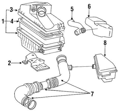 Air Intake for 1994 Toyota MR2 #0