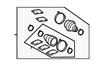 442806330 - Front Drive Axle: Boot Kit for Toyota: Camry, Solara Image