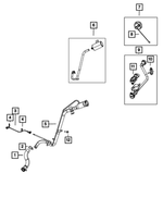 68200548AA - Fuel and Accelerator Pedal: Fuel Vapor Recirculation Tube for Mopar Image