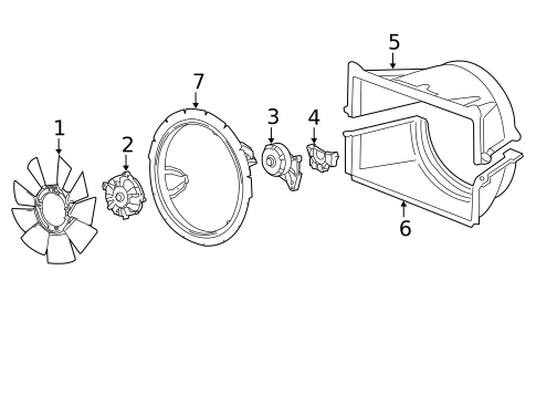 Cooling Fan for 2011 Chevrolet Silverado 3500 HD #0