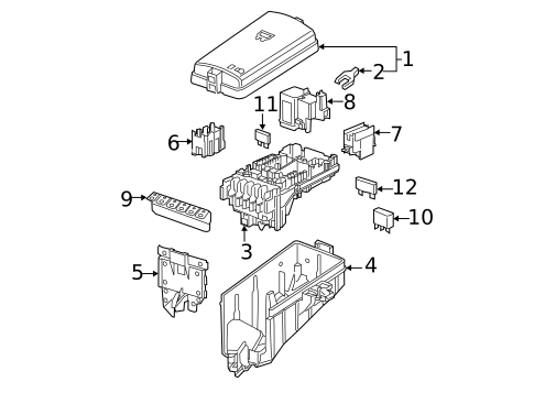 Fuse & Relay for 2019 Audi A3 Quattro #2
