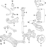 4881833141 - Suspension: Bushings for Lexus: ES300h, ES350 Image