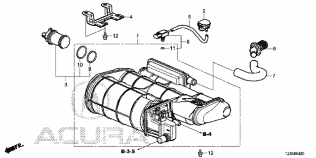 Canister (3.5L) (KA/KC) for 2019 Acura MDX #0