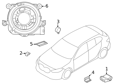 Air Bag Components for 2024 BMW M235i xDrive Gran Coupe #1