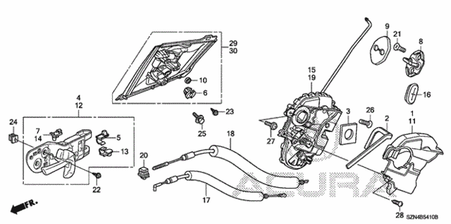 Rear Door Locks - Outer Handle for 2011 Acura ZDX #0