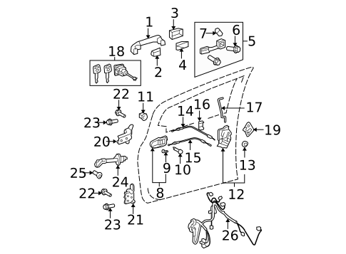 Front Door for 2010 Toyota Yaris #2