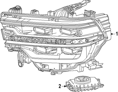 Headlamp Components for 2025 Ram 2500 #0