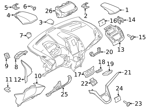 Instrument Panel Components for 2021 Ford Transit Connect #0