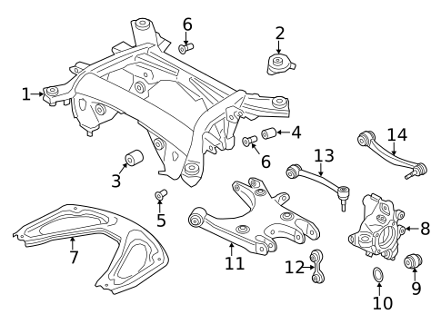 Rear Suspension for 2016 BMW M6 Gran Coupe #1