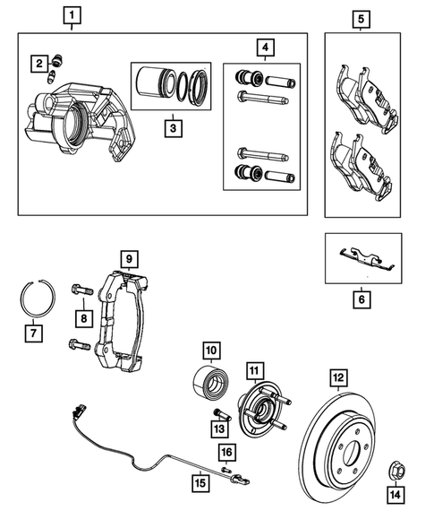 Rear Brakes for 2011 Dodge Durango #0