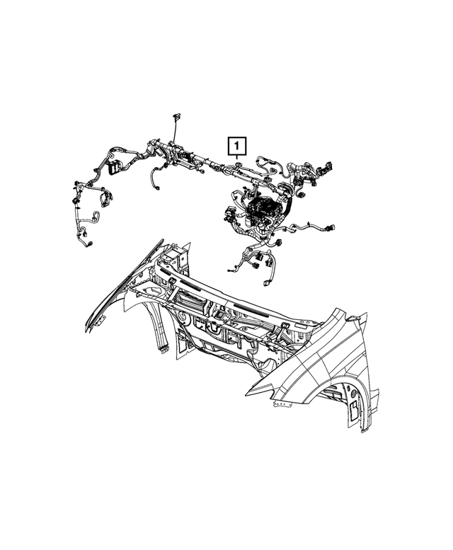 68568083AC - Electrical: Dash Wiring for Mopar Image image