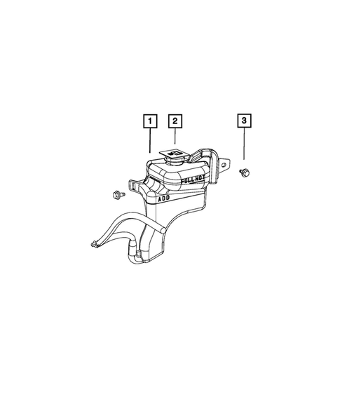 Engine Coolant Reservoir (Bottle) for 2013 Jeep Compass #0