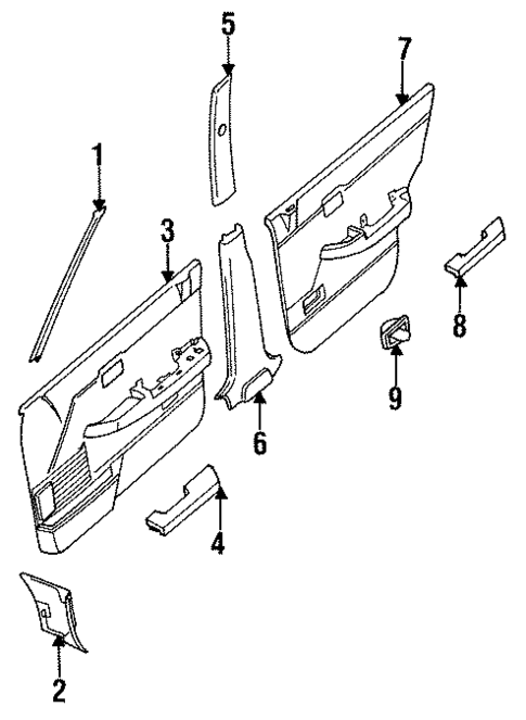 Interior Trim for 1985 Nissan Maxima #0