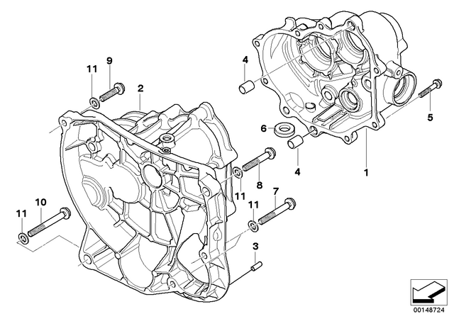 23117683383 - : Housing Cover - Black for BMW-Motorrad Image