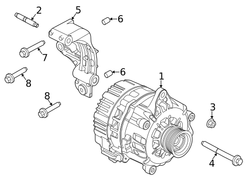 Alternator/Generator & Related Components for 2023 Ford Police Interceptor Utility #0
