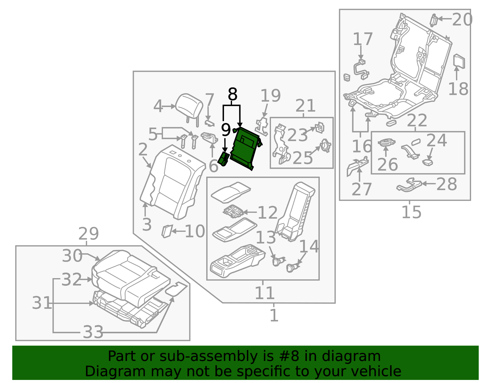 2014-2016 Hyundai Equus Lumbar Support 89475-3N580 | QuirkParts