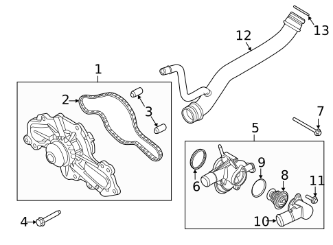 Water Pump & Related Components for 2017 Ford Police Interceptor Utility #0