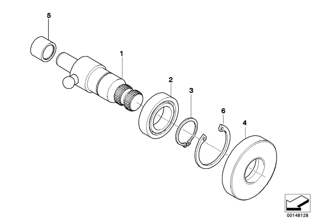 23307681314 - Manual Transmission: Selector Shaft -  for BMW-Motorrad Image