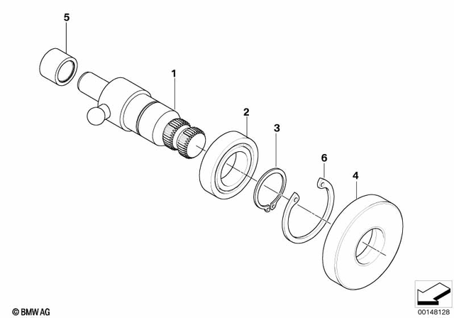 23307681314 - Manual Transmission: Selector Shaft -  for BMW-Motorrad Image