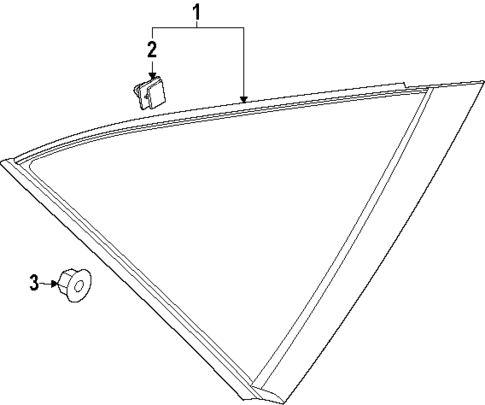 Glass & Hardware for 2024 Hyundai Kona Electric #0