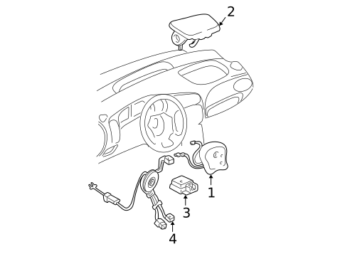 Air Bag Components for 2002 Pontiac Grand Am #0