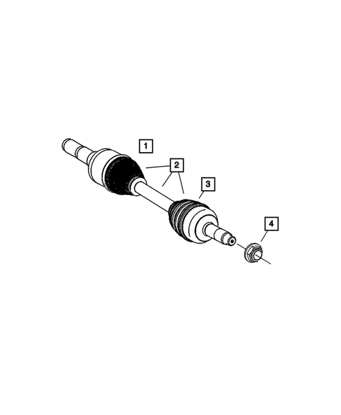 Front Axle Drive Shafts for 2005 Jeep Grand Cherokee #0