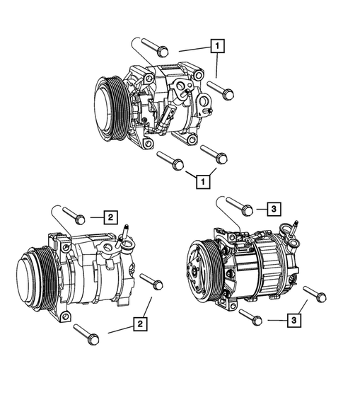 Air Conditioner Compressor and Mounting for 2011 Dodge Journey #1