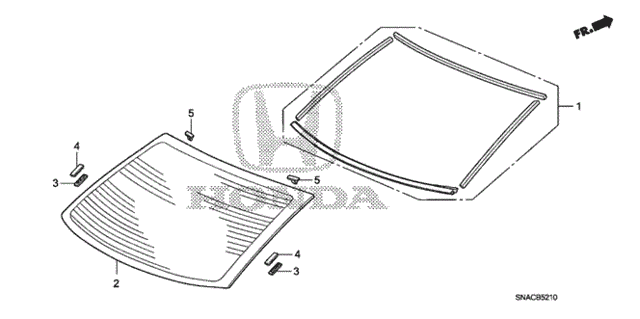 Rear Windshield for 2011 Honda Civic #0